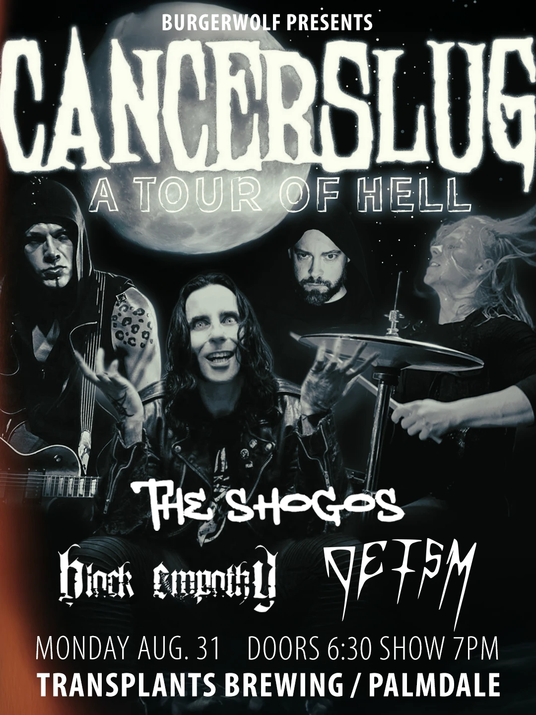 Event poster for concert