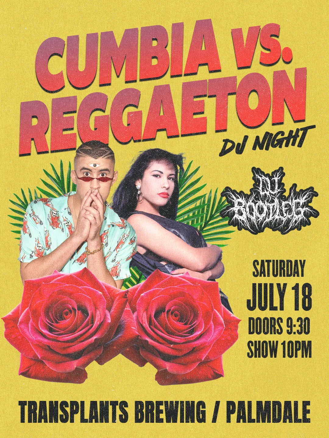 Event poster for dj