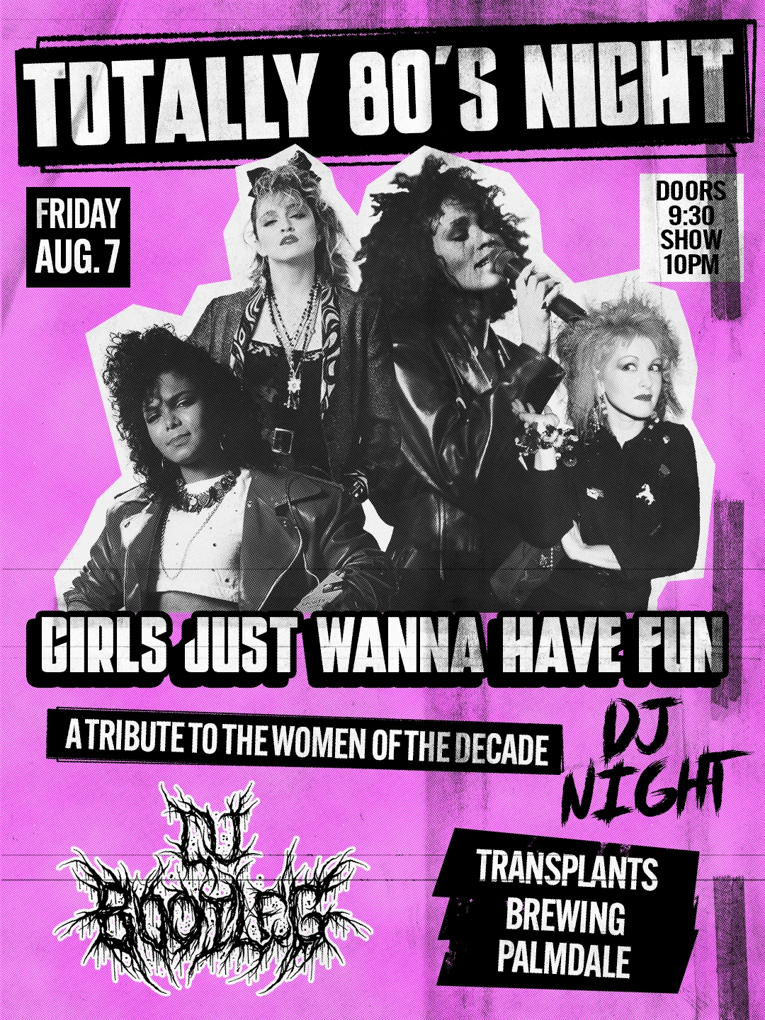 Event poster for dj