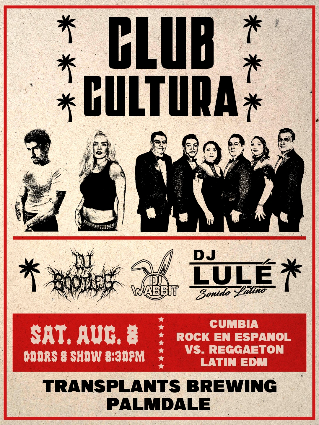 Event poster for dj
