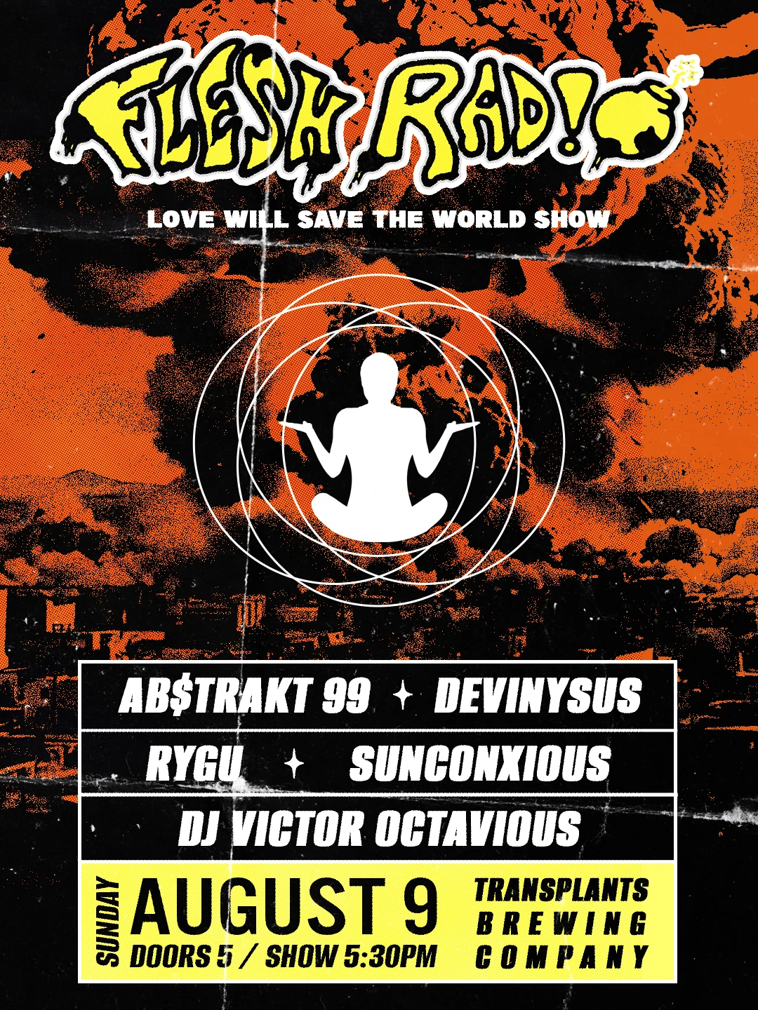 Event poster for concert