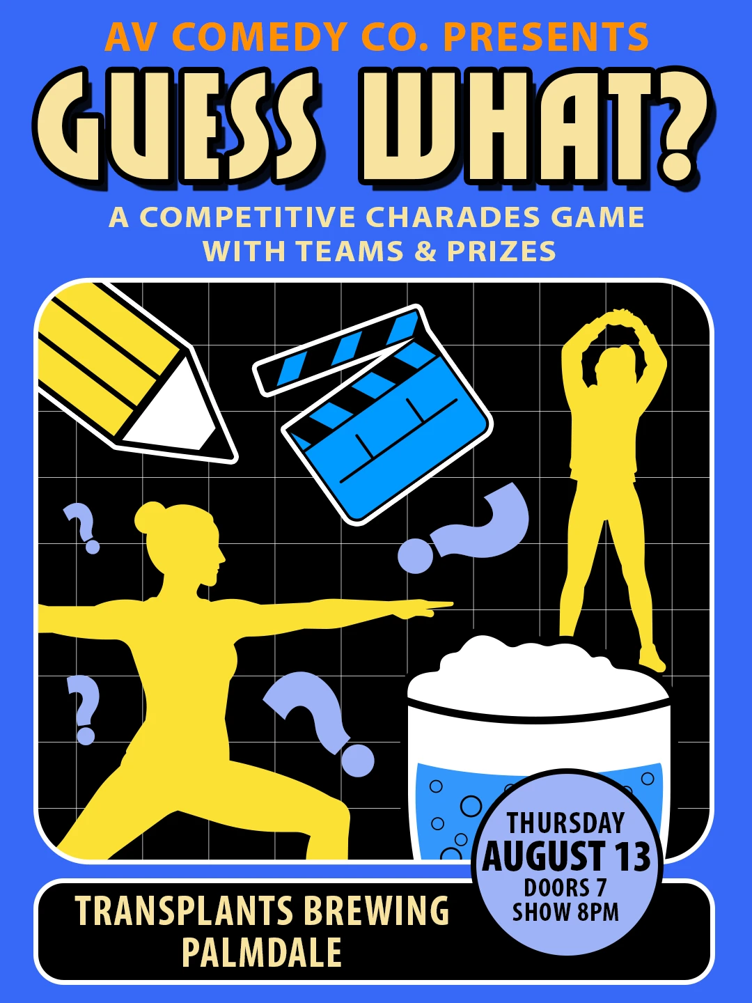 Event poster for comedy