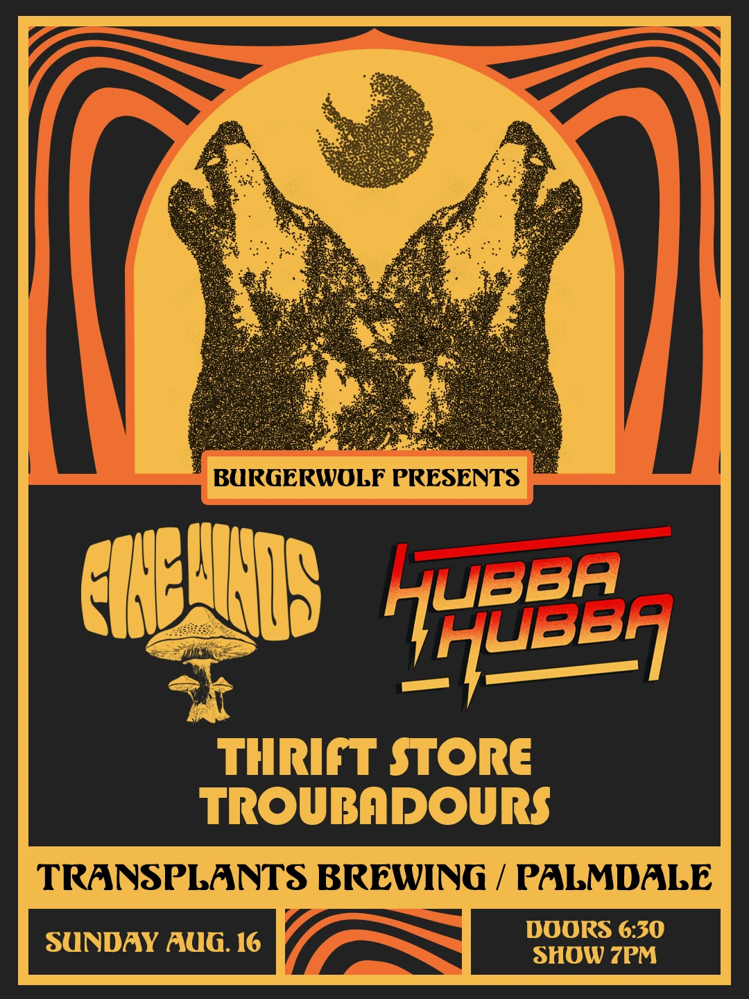 Event poster for concert