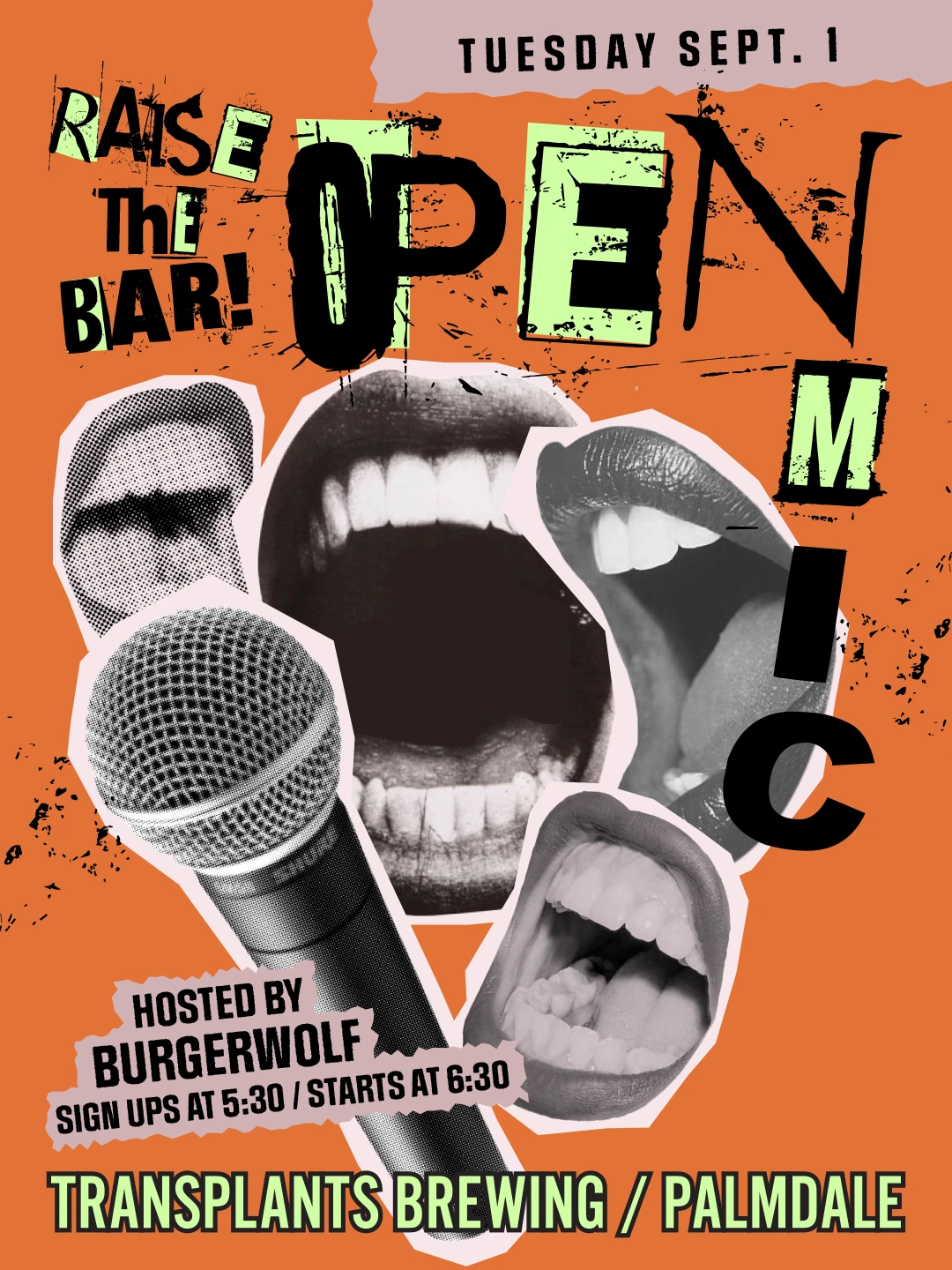 Event poster for concert