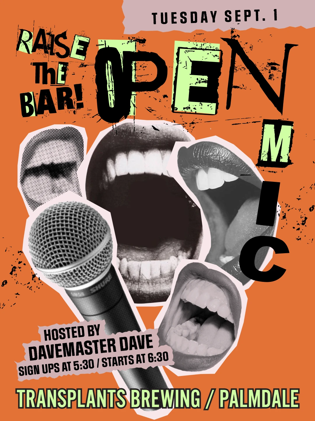 Event poster for concert