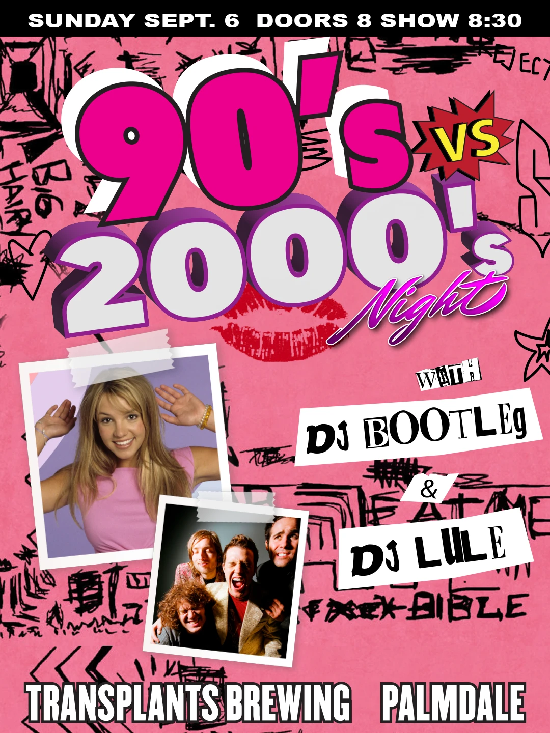 Event poster for dj