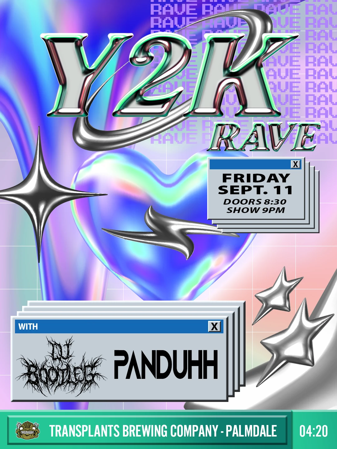 Event poster for dj