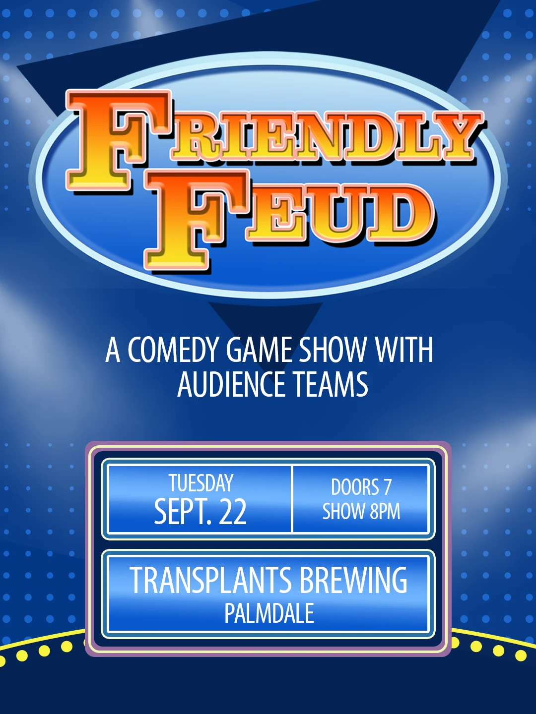 Event poster for comedy