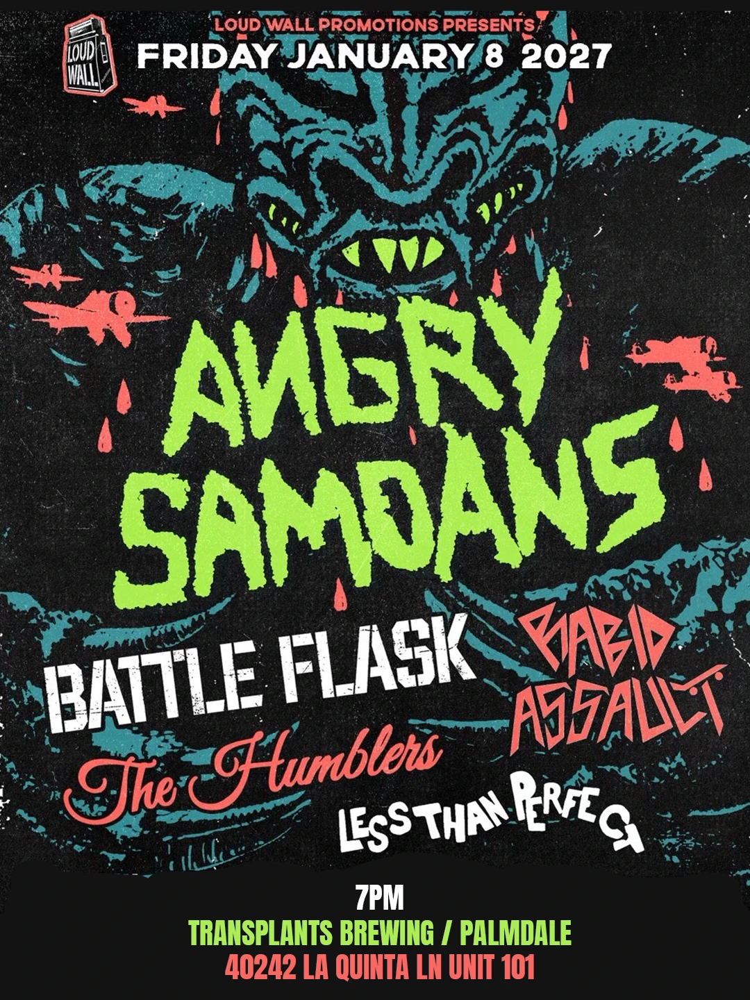 Event poster for concert