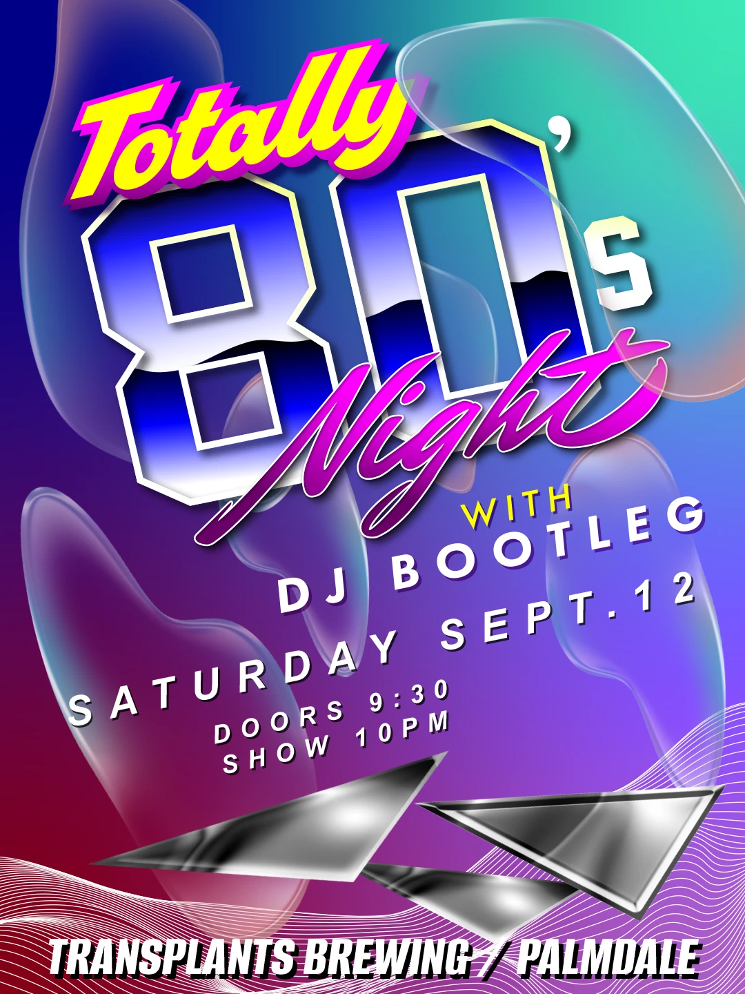 Event poster for dj