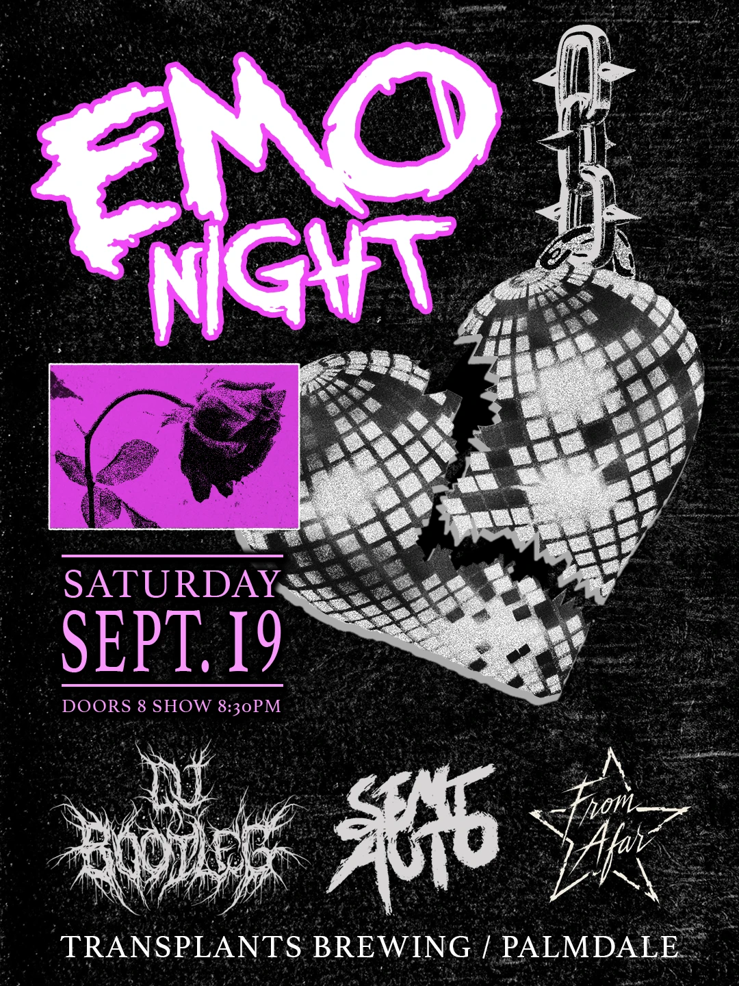 Event poster for dj
