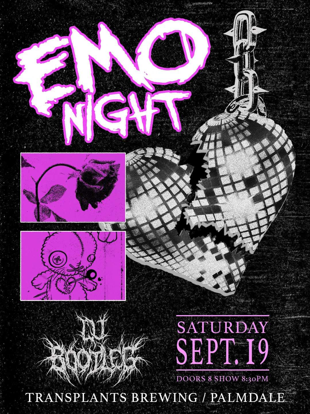 Event poster for dj