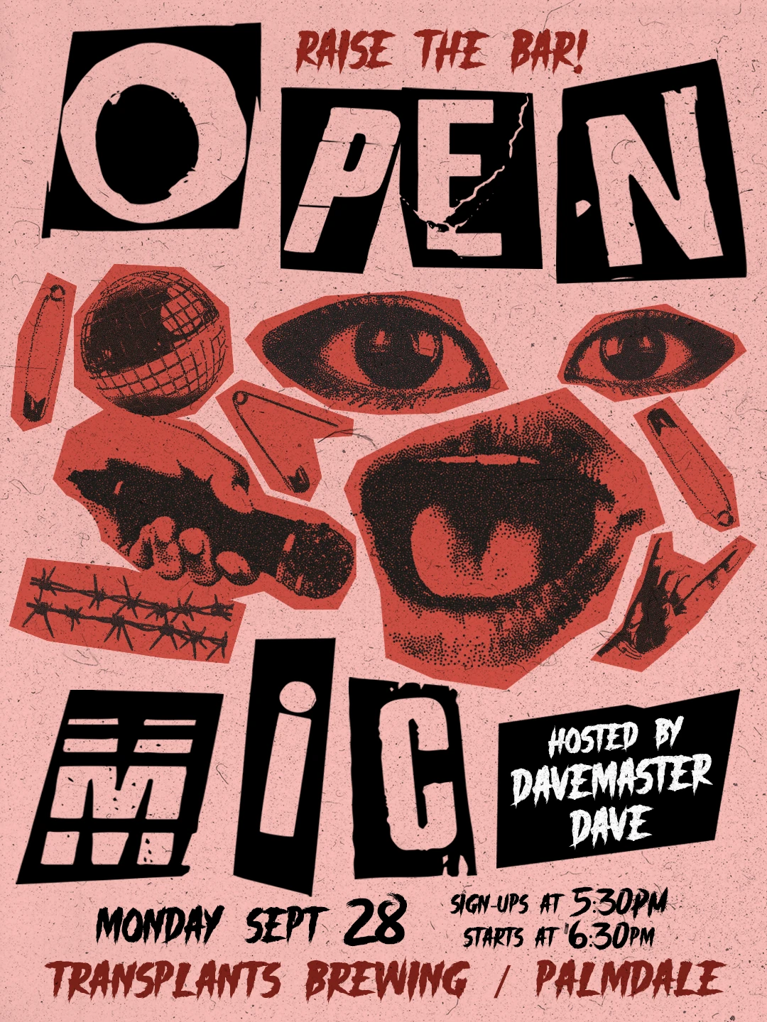 Event poster for concert