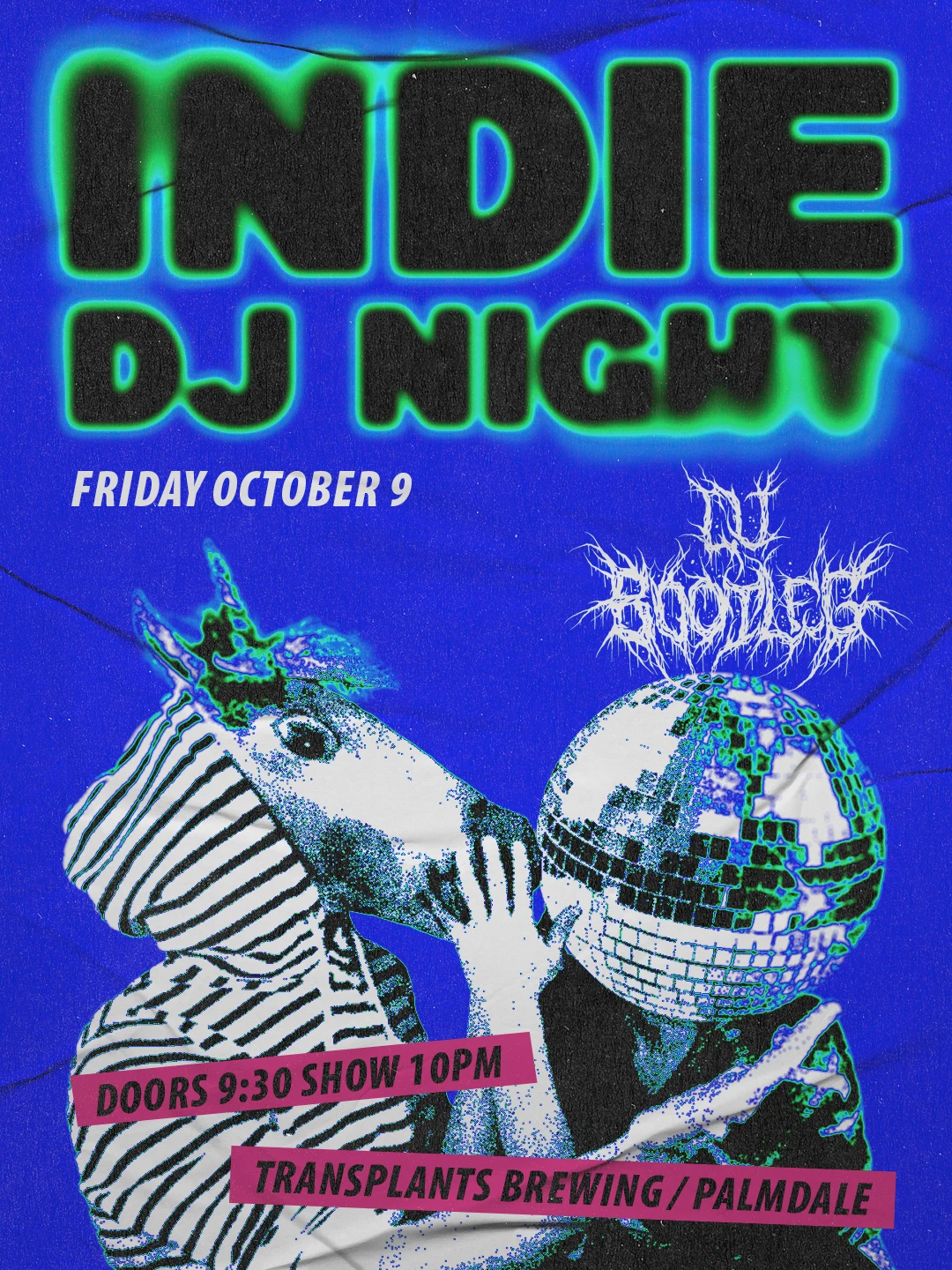 Event poster for dj
