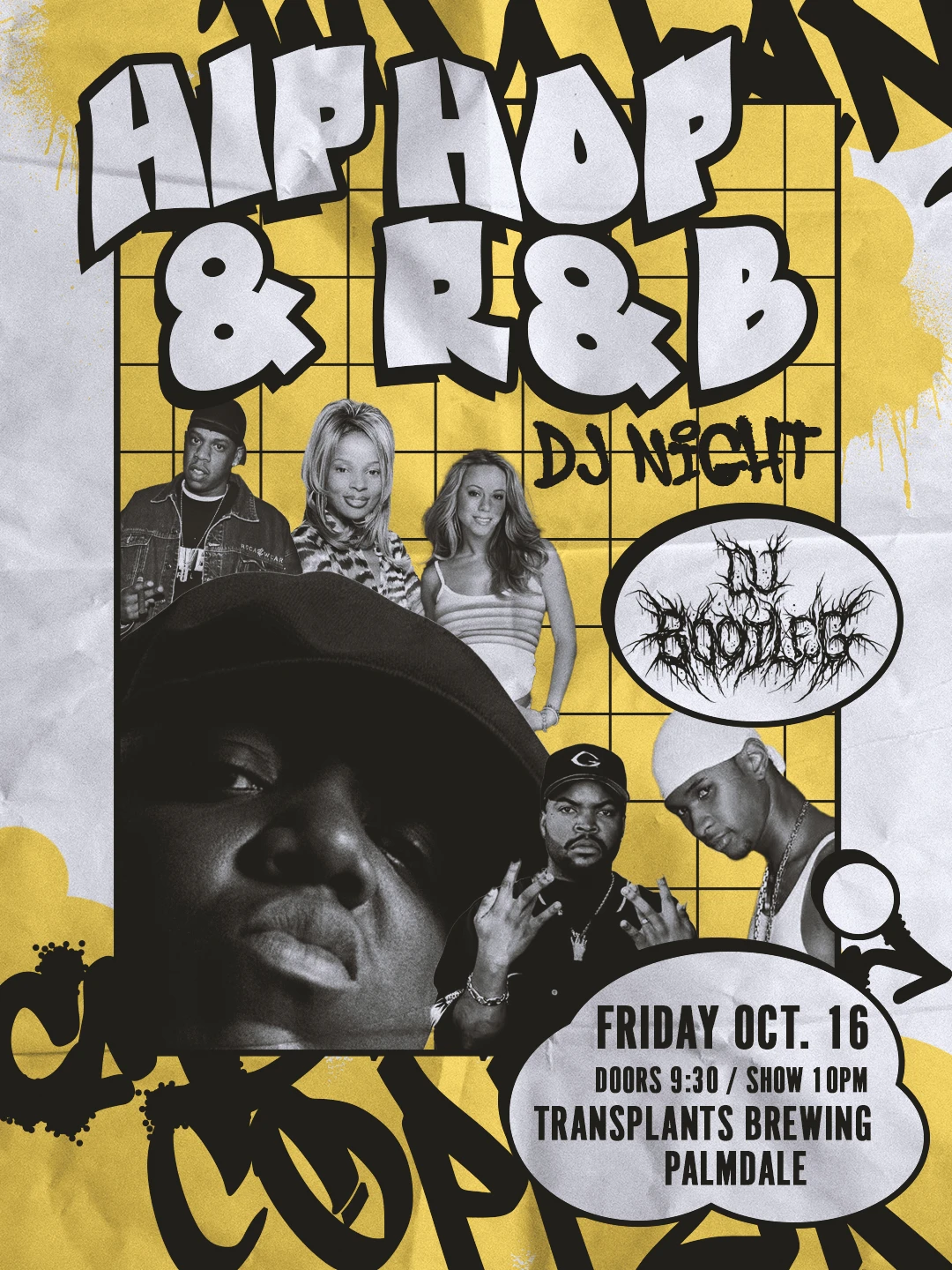 Event poster for dj
