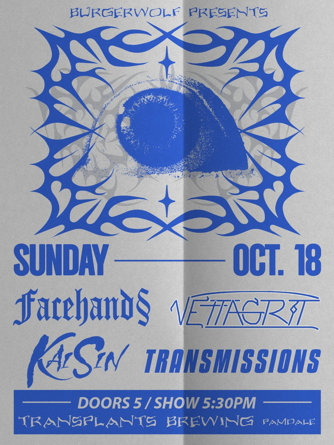 Event poster for concert
