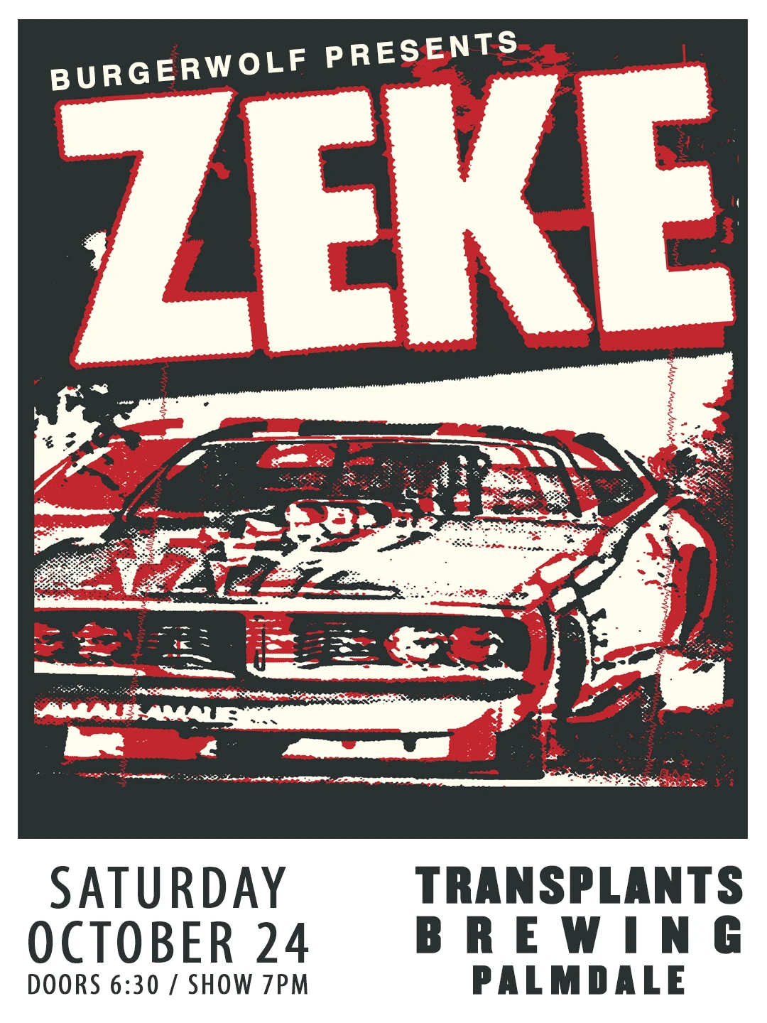 Event poster for concert