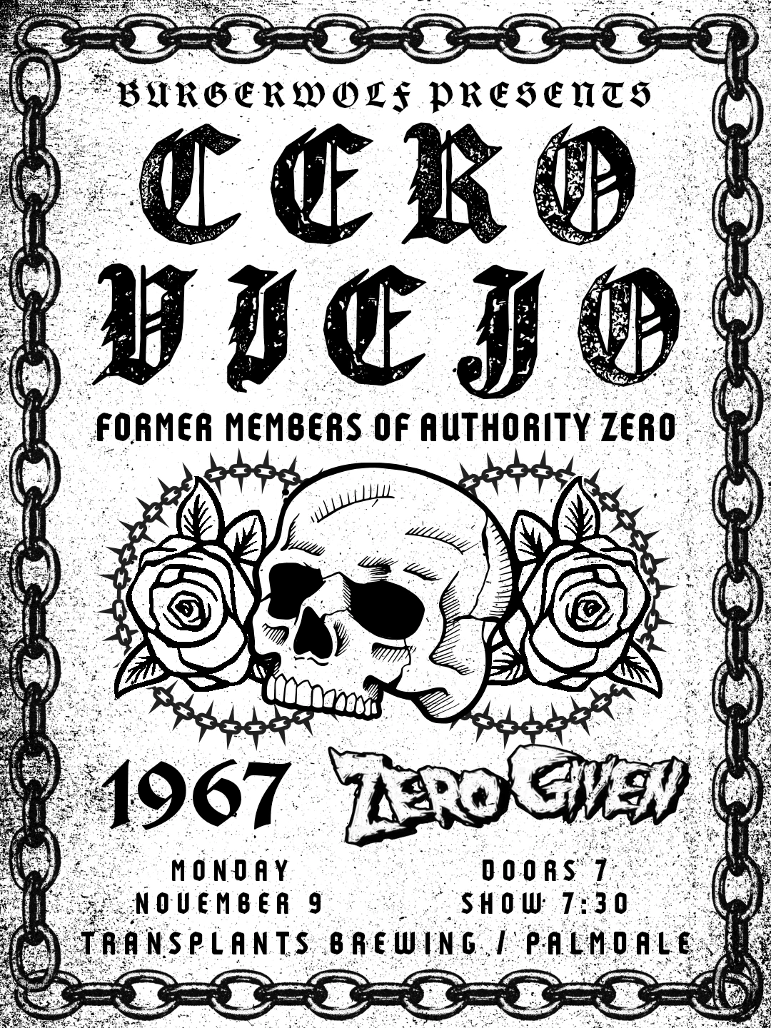 Event poster for concert