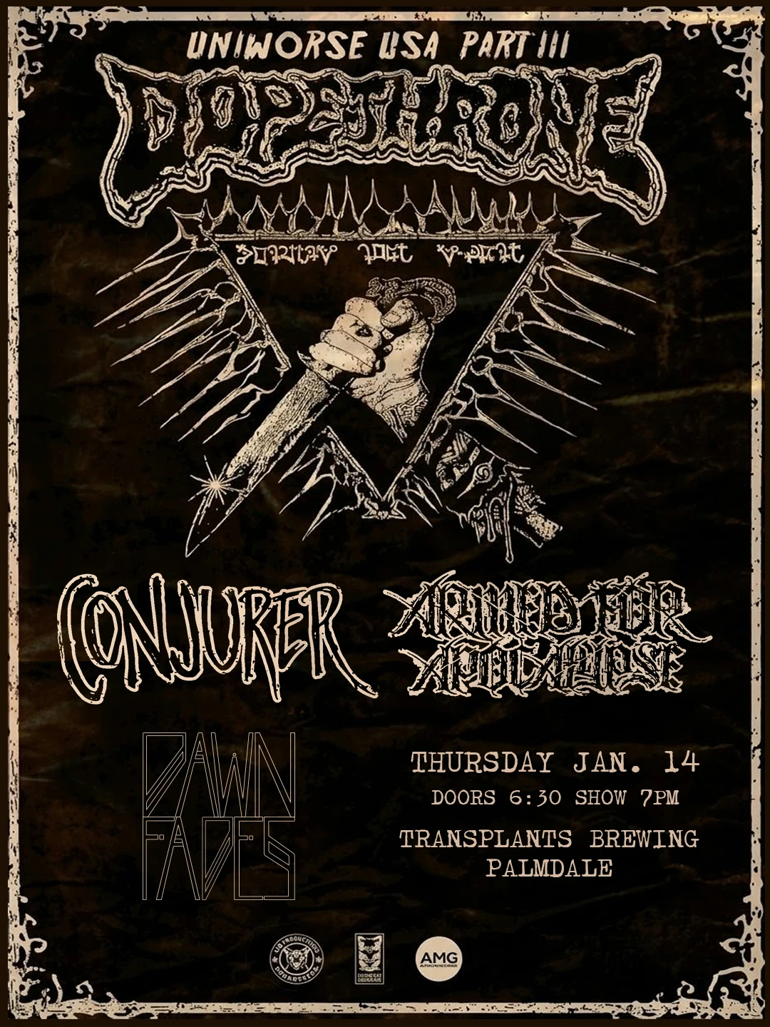 Event poster for concert