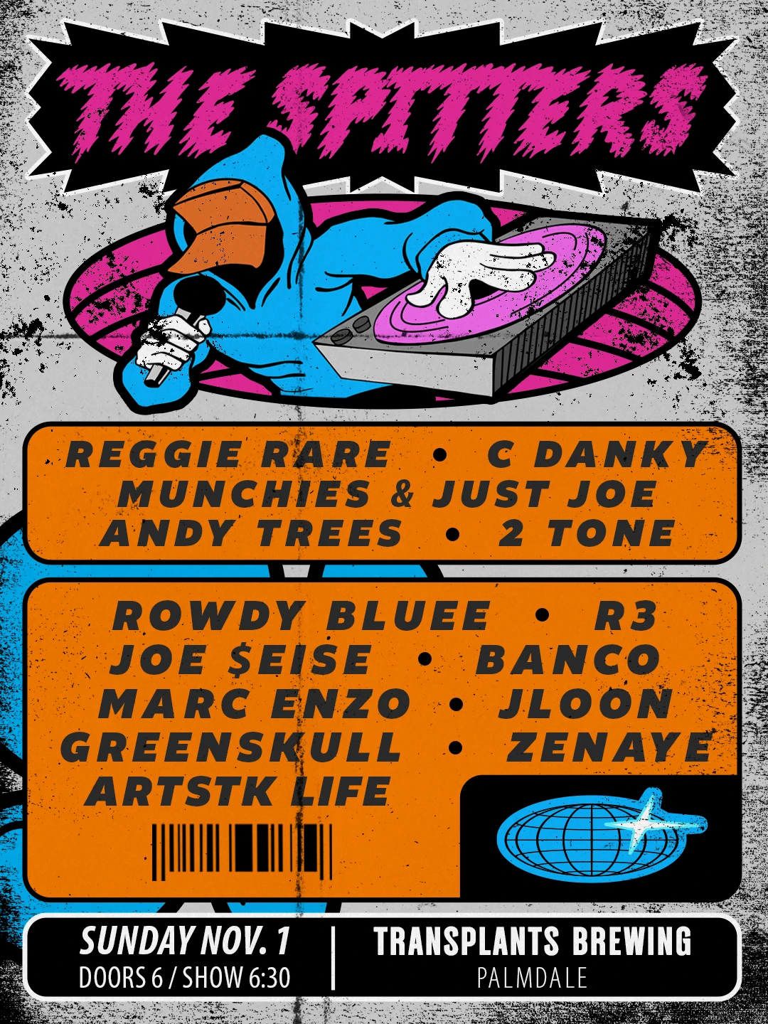 Event poster for concert