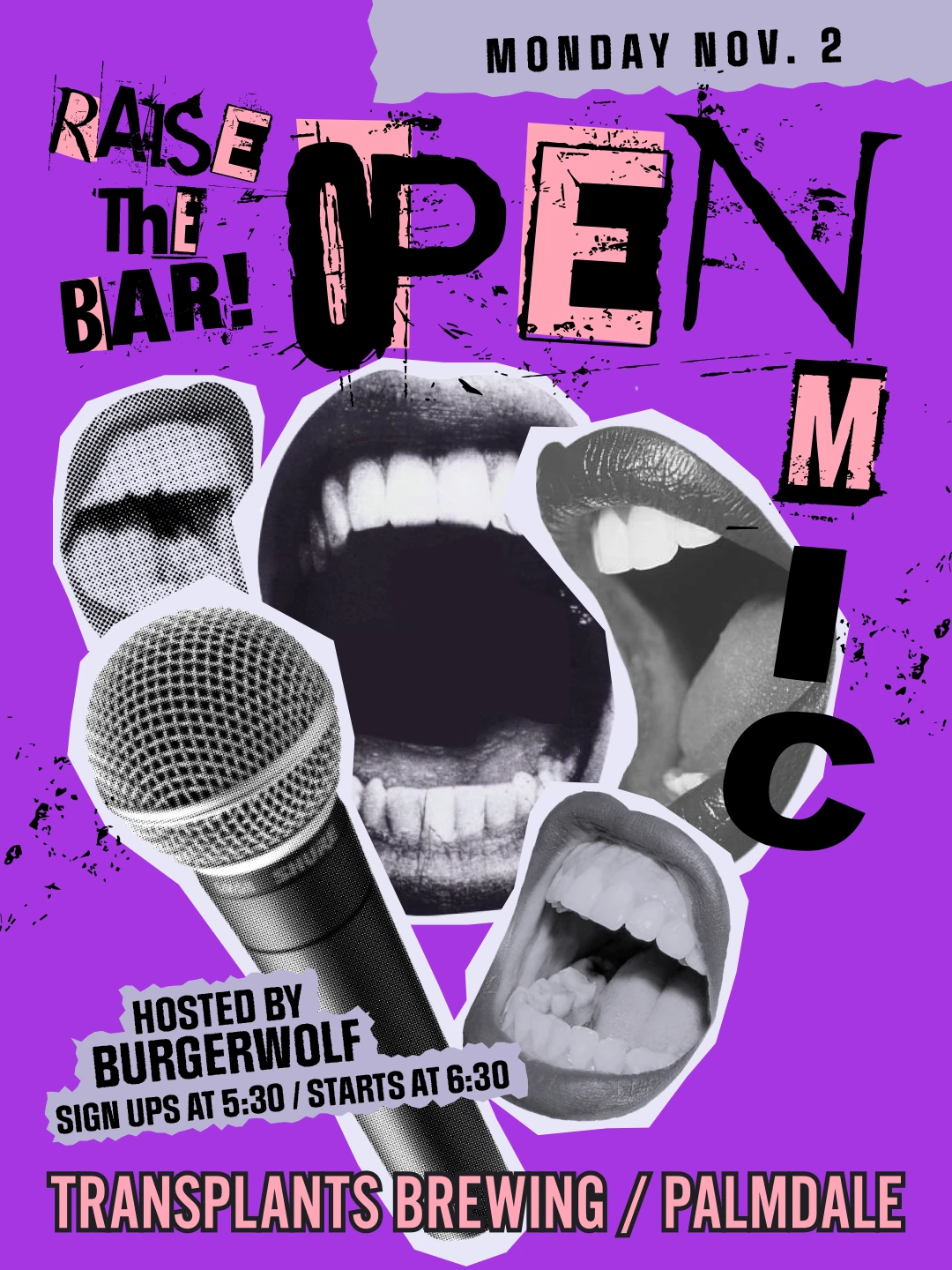 Event poster for concert