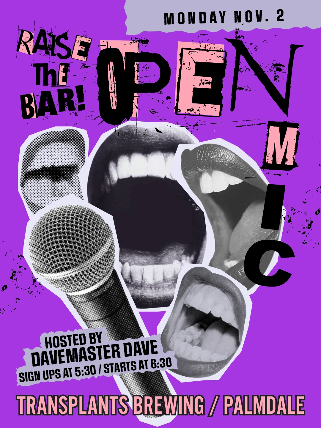 Event poster for concert