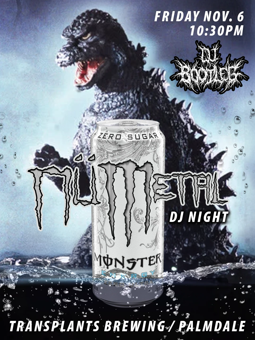 Event poster for dj