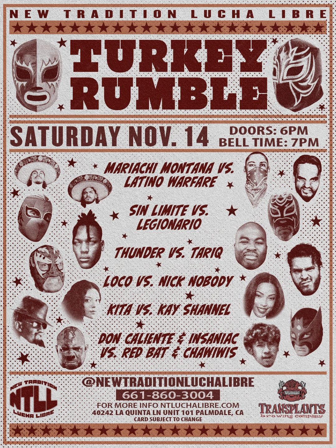 Event poster for performance